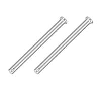 sourcing map 2Pcs 3/8" x 4-3/4" Single Hole Clevis Pins, 304 Stainless Steel Flat Head Clevis Pins Hitch Pin for Trailer Latch, Mechanics Repair, Furniture Installation, Industrial Equipment