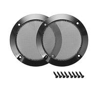 sourcing map 2pcs 3" Speaker Grill Mesh Decorative Circle Woofer Guard Protector Cover Audio Accessories Black
