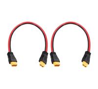 sourcing map 2Pcs 300VDC XT60 Extension Cable, 12AWG 1FT XT60 Male to Female Connector Cable for RC Battery Portable Power Station Solar Panel FPV Drone