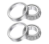 sourcing map 2pcs 30206 Tapered Roller Bearing Cone and Cup, 30mm Bore x 62mm OD x 17.5mm Thick, Chrome Steel Taper Bearing Set, ABEC-3