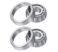 sourcing map 2pcs 30302 Tapered Roller Bearing Cone and Cup, 15mm Bore x 42mm OD x 14mm Thick, Chrome Steel Taper Bearing Set, ABEC-5