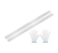 sourcing map 2Pcs 304 Stainless Steel Flat Bar, 3mm x 10mm x 200mm Metal Strips Brushed Finish Trim Strips Sheet for Fabrication, Welding, Engineering, Kitchen DIY Craft Making