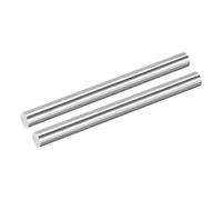 sourcing map 2Pcs 304 Stainless Steel Rods, 14mm x 204mm Metal Solid Shaft Round Rod Lathe Bar Stock for Model Plane Cars Ship DIY Craft Metal Working