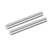 sourcing map 2Pcs 304 Stainless Steel Rods, 16mm x 153mm Metal Solid Shaft Round Rod Lathe Bar Stock for Model Plane Cars Ship DIY Craft Metal Working