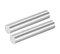 sourcing map 2Pcs 304 Stainless Steel Rods, 17mm x 102mm Metal Solid Shaft Round Rod Lathe Bar Stock for Model Plane Cars Ship DIY Craft Metal Working