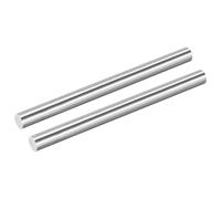 sourcing map 2Pcs 304 Stainless Steel Rods, 8mm x 102mm Metal Solid Shaft Round Rod Lathe Bar Stock for Model Plane Cars Ship DIY Craft Metal Working