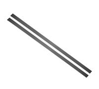 sourcing map 2Pcs 304 Stainless Steel Sheet Gap Filler, 30" x 1" Self-Adhesive Metal Molding Trim Strip Gap Cover for Microwave Mirror Frame Home Decoration, Brushed Black