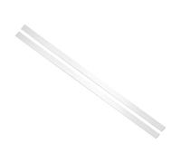 sourcing map 2Pcs 304 Stainless Steel Sheet Gap Filler, 30" x 1" Self-Adhesive Metal Molding Trim Strip Gap Cover for Microwave Mirror Frame Home Decoration, Brushed Silver