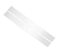 sourcing map 2Pcs 304 Stainless Steel Sheet Gap Filler, 30" x 3" Self-Adhesive Metal Molding Trim Strip Gap Cover for Microwave Mirror Frame Home Decoration, Brushed Silver
