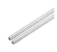 sourcing map 2Pcs 304 Stainless Steel Tube, 6mm OD 4mm ID 305mm Length Round Seamless Metal Straight Pipe 1mm Thick Weldable Tubing for Industry DIY Projects(0.16" ODx0.24 IDx12 L)