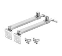 sourcing map 2Pcs 305mm Casement Stay Window Latch, Stainless Steel Casement Window Stays, Adjustable Friction Stay Hinges Window Brace, Electroplating Brushed Silver