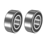 sourcing map 2Pcs 3207-2RS/5207-2RS Double Row Sealed Angular Contact Ball Bearing, 35 x 72 x 27mm Ball Bearings for Electric Motor, Pumps, Compressors, Agricultural Machinery