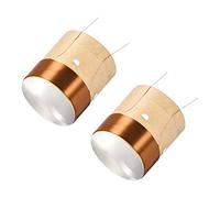 sourcing map 2pcs 35.5mm 1.5" Woofer Voice Coil 2 Layers Round Copper Wire Bass Speaker Replacement