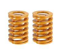 sourcing map 2pcs 3D Printer Heating Bed Spring, 25mm OD 35mm Length Light Load Compression Mould Die Spring 3D Printer Compression Spring for 3D Printer Electric Part, Yellow