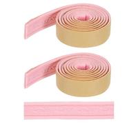 sourcing map 2pcs 3D Wall Edging Self-Adhesive 90"x1.57" Flexible Peel and Stick Molding Trim for Wall Mirror Door Wardrobe Gap Sealing Frame Lines, Pink