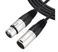 sourcing map 2Pcs 3ft 5 Pin XLR Cable XLR Male to Female Adapter Microphone Cable for Stage Studio Cable