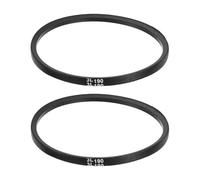 sourcing map 2Pcs 3L190 Classic Wrapped Rubber V-Belt, 19"(483mm) Outside Circumference, 3L Profile V Belt 3/8" Width 7/32" Height