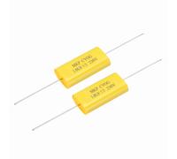 sourcing map 2Pcs 3uF Frequency Divider Capacitor, 250V Audio Speaker Crossover Non-Polarity Polypropylene MKP Film Capacitor