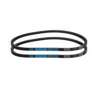 sourcing map 2pcs 3VX270 Rubber V-Belt, Raw Edge Cogged Industrial V Belt 27" Length x 0.38" Width x 0.32" Thickness