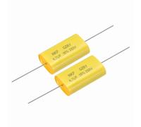 sourcing map 2Pcs 4.7uF Frequency Divider Capacitor, 250V Audio Speaker Crossover Non-Polarity Polypropylene MKP Film Capacitor