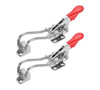 sourcing map 2pcs 40323 Toggle Latch Clamp M5 x 42mm 400lbs Holding Capacity Adjustable Quick Release Pull Latches 304 Stainless Steel Hasp Clamps for Smoker Lid Jig Tool Box Cases Door