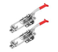 sourcing map 2pcs 431 Toggle Latch Clamp M6 x 47mm 772lbs Holding Capacity Adjustable Quick Release Pull Latches 304 Stainless Steel Hasp Clamps for Smoker Lid Jig Tool Box Case Door