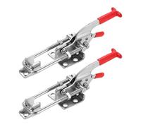sourcing map 2pcs 431 Toggle Latch Clamp M6 x 50mm 772lbs Holding Capacity Adjustable Quick Release Pull Latches 304 Stainless Steel Hasp Clamps for Smoker Lid Jig Tool Box Cases Door
