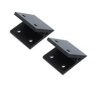 sourcing map 2Pcs 45 Degree Angle Aluminum Profile Corner Brackets, Corner Brace Joint Connectors for 3060 Series (Black)