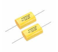sourcing map 2Pcs 47uF High-Frequency Divider Capacitor, 250V Audio Speaker Crossover Non-Polarity Polypropylene MKP Film Capacitors