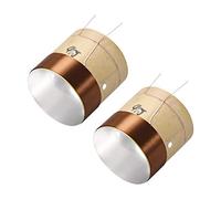 sourcing map 2pcs 49.5mm 2" Woofer Voice Coil 2 Layers Round Copper Wire for Bass Speaker Audio Repair