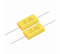 sourcing map 2Pcs 4uF Frequency Divider Capacitor, 250V Audio Speaker Crossover Non-Polarity Polypropylene MKP Film Capacitor
