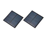 sourcing map 2PCS 5.5V 0.33W 0.06A Mini Solar Panels for Solar Power, Small Solar Photovoltaic Cells Charge DIY Electric Toy Materials Solar System Kits, 2.36" x 2.36"