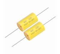 sourcing map 2Pcs 5.6uf Frequency Divider Capacitor, 250V Axial Audio Speaker Crossover MKP Film Capacitor