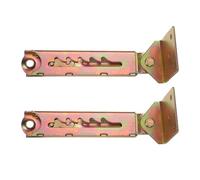 sourcing map 2Pcs 5-Gear Adjustable Lifting Bracket, Adjustable Angle Hinge Lift Rod Mechanism for Sofa Bed Massage Table Cabinet Wardrobe, Square Single End Color Zinc