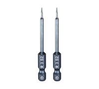 sourcing map 2pcs 5-Point Torx Screwdriver Bit 1/4" Hex Shank 3mm Magnetic Head 2.6" Length S2 Steel Pentagon Star Screw Driver Bit for Repair Work Electric Screwdriver, Blue