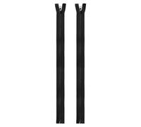 sourcing map 2pcs #5 Sewing Invisible Zippers 18 Inch Resin Hidden Replacement Coil Zipper for DIY Craft Bag Garment Home Textile Clothes, Black