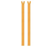 sourcing map 2pcs #5 Sewing Invisible Zippers 22 Inch Resin Hidden Replacement Coil Zipper for DIY Craft Bag Garment Home Textile Clothes, Yellow