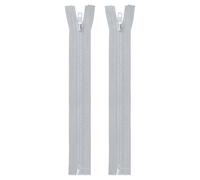 sourcing map 2pcs #5 Sewing Invisible Zippers 9 Inch Resin Hidden Replacement Coil Zipper for DIY Craft Bag Garment Home Textile Clothes, Grey