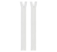 sourcing map 2pcs #5 Sewing Jacket Zippers 11 Inch Resin Coats Replacement Coil Zipper for DIY Craft Bag Garment Home Textile Clothes, White