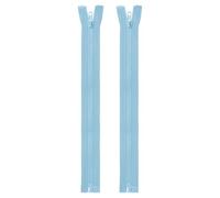 sourcing map 2pcs #5 Sewing Jacket Zippers 12 Inch Resin Coats Replacement Coil Zipper for DIY Craft Bag Garment Home Textile Clothes, Light Blue