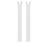 sourcing map 2pcs #5 Sewing Jacket Zippers 13 Inch Resin Coats Replacement Coil Zipper for DIY Craft Bag Garment Home Textile Clothes, White