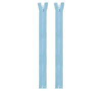 sourcing map 2pcs #5 Sewing Jacket Zippers 14 Inch Resin Coats Replacement Coil Zipper for DIY Craft Bag Garment Home Textile Clothes, Light Blue