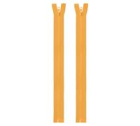 sourcing map 2pcs #5 Sewing Jacket Zippers 14 Inch Resin Coats Replacement Coil Zipper for DIY Craft Bag Garment Home Textile Clothes, Yellow