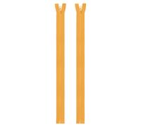 sourcing map 2pcs #5 Sewing Jacket Zippers 18 Inch Resin Coats Replacement Coil Zipper for DIY Craft Bag Garment Home Textile Clothes, Yellow