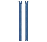 sourcing map 2pcs #5 Sewing Jacket Zippers 20 Inch Resin Coats Replacement Coil Zipper for DIY Craft Bag Garment Home Textile Clothes, Navy Blue