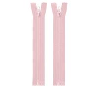 sourcing map 2pcs #5 Sewing Jacket Zippers 8 Inch Resin Coats Replacement Coil Zipper for DIY Craft Bag Garment Home Textile Clothes, Pink