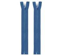 sourcing map 2pcs #5 Sewing Jacket Zippers 9 Inch Resin Coats Replacement Coil Zipper for DIY Craft Bag Garment Home Textile Clothes, Navy Blue