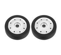 sourcing map 2Pcs 50 mm x 20 mm Luggage Wheel Replacement, Suitcase Trolley Wheels DIY Repair, Spinner Wheel Luggage Accessories, Swivel Wheels, Black