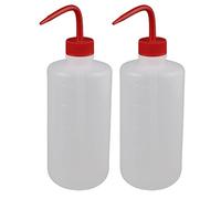 sourcing map 2Pcs 500ml 2mm Dia Soft Plastic Sharp Beak Elbow Squeeze Bottle Succulents Watering