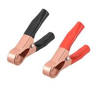 sourcing map 2pcs 50A Heavy-Duty Insulated Alligator Clips,Battery Crocodile Electrical Test Clamps,Battery Charger Clamp